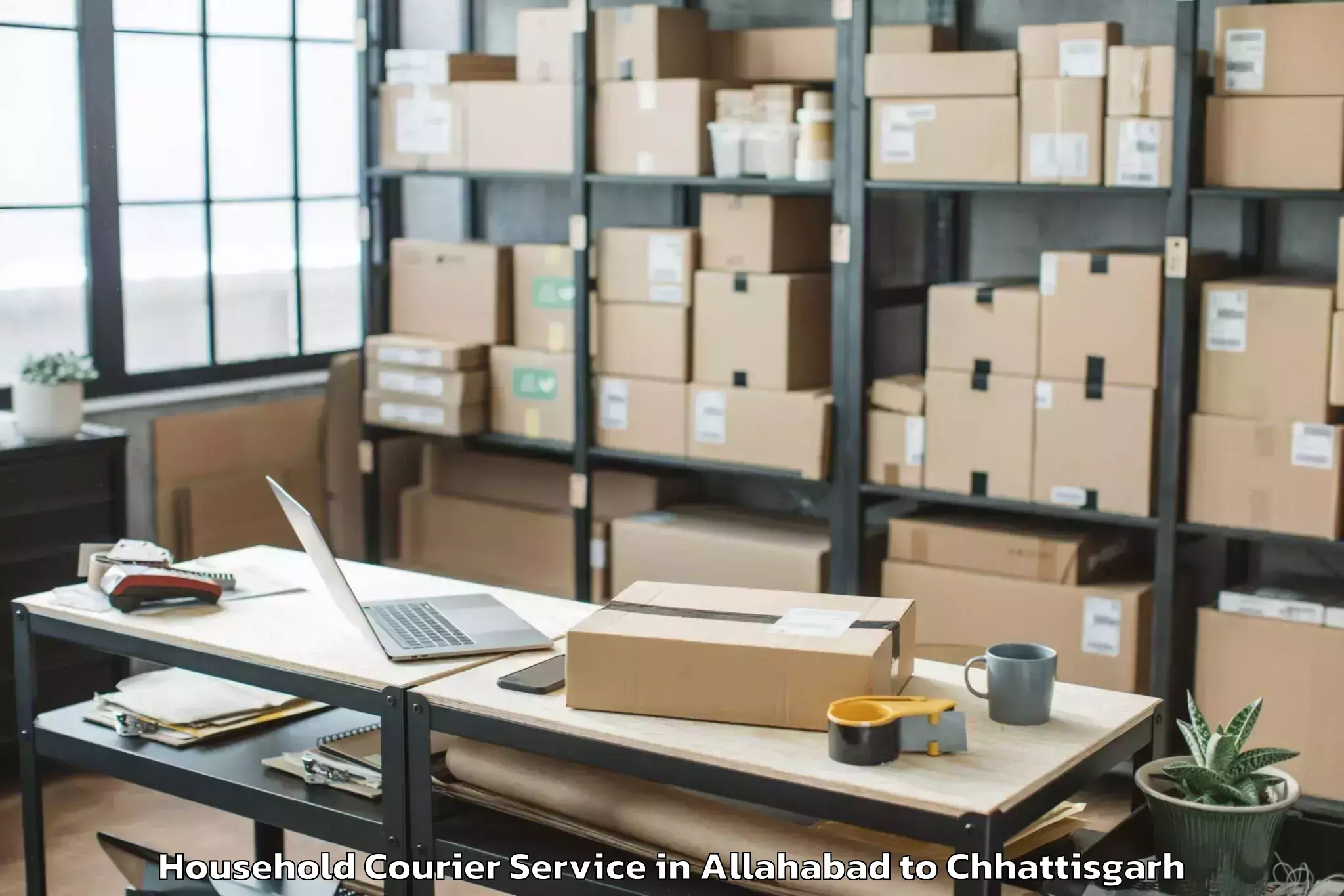 Discover Allahabad to Abhilashi University Raipur Household Courier